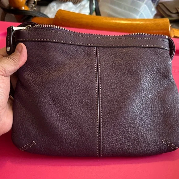 Tignanello Dark Purple Crossbody Bag - Picture 3 of 4